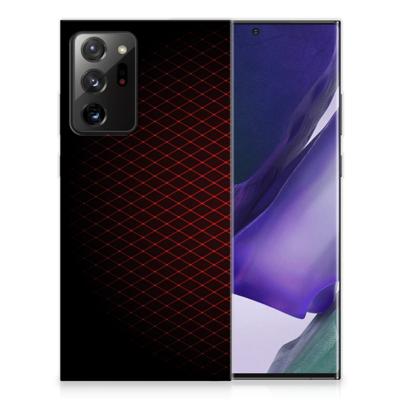 Samsung Galaxy Note20 Ultra | TPU bumper | Geruit Rood