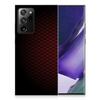 Samsung Galaxy Note20 Ultra | TPU bumper | Geruit Rood