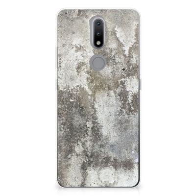 Nokia 2.4 | TPU | Siliconen hoesje | Beton Print
