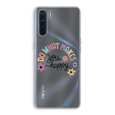 Happy days: Oppo A91 Transparant Hoesje