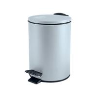 Pedaalemmer Cannes - ijsblauw - 5 liter - metaal - 20 x 27 cm - soft-close - toilet/badkamer