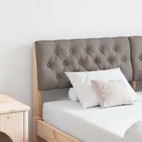 Gestoffeerd hoofdbord Taupe 160 cm Massief grenenhout