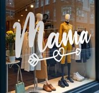 Mama liefde etalage sticker