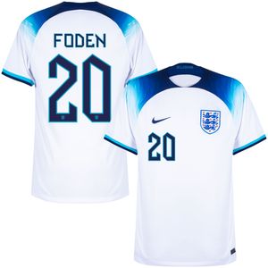Engeland Shirt Thuis 2022-2023 + Foden 20