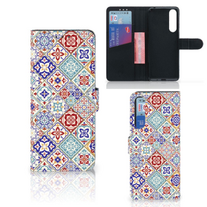 Sony Xperia 1 II Bookcase Tiles Color