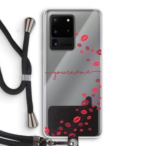 Kusjes: Samsung Galaxy S20 Ultra Transparant Hoesje met koord