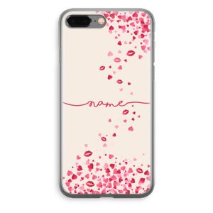 Hartjes en kusjes: iPhone 8 Plus Transparant Hoesje