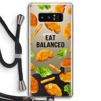 Eat Balanced: Samsung Galaxy Note 8 Transparant Hoesje met koord