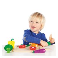Tidlo houten snijgroenten speelset, 20dlg. Tidlo houten snijgroenten speelset, 20dlg.