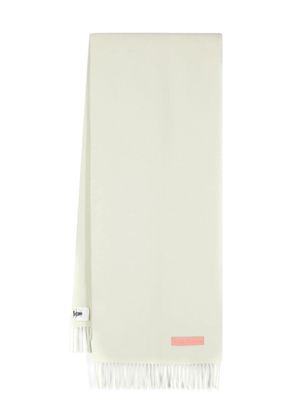 Acne Studios écharpe en laine à logo appliqué - Vert