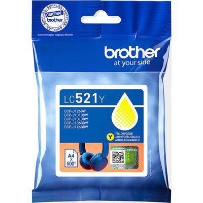 Brother LC-521Y inktcartridge geel