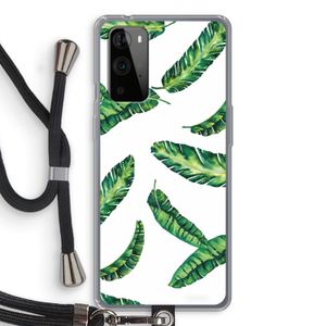 Lange bladeren: OnePlus 9 Pro Transparant Hoesje met koord