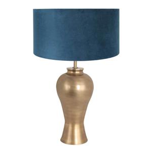 Steinhauer Strakke schemerlamp Brass blauw met groen 7306BR