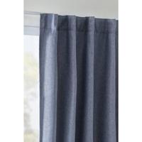 1+1 Gratis Leen Bakker - Gordijn Miran - 140x280 Cm (1 Stuk) - Polyester - Blauw