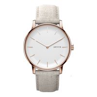 ARTUUR Rose Gold - Polshorloge - Ecru Linnen