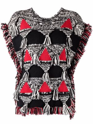 ETRO pull à détail de pompon - Noir