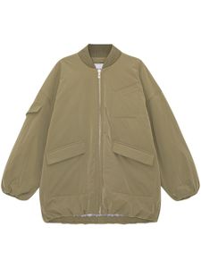 GANNI veste bomber à poches multiples - Vert