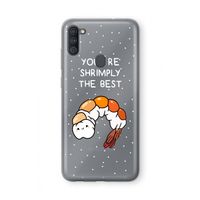 You're Shrimply The Best: Samsung Galaxy A11 Transparant Hoesje