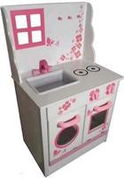 Playwood Kitchen White/pink 45x30x Hout - 74cm