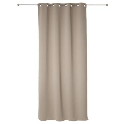 Atmosphera verduisterende gordijnen - set 2x stuks - B135 x L240 cm - beige - geplooid