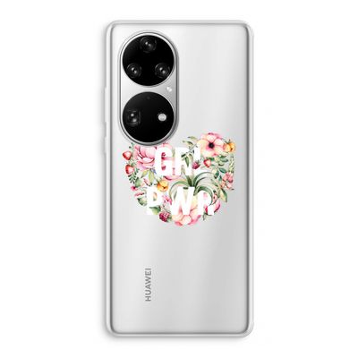 GRL PWR Flower: Huawei P50 Pro Transparant Hoesje