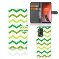 OnePlus Nord 2 5G | Telefoon Hoesje | Zigzag Groen