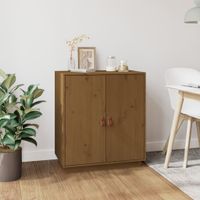 Dressoir 65,5x40x75 cm massief grenenhout honingbruin - thumbnail