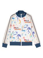 Palm Angels Kids veste bomber à imprimé graphique - Tons neutres - thumbnail