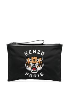 Kenzo pochette à motif Tiger Head - Noir