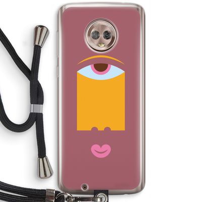 Mono V: Motorola Moto G6 Transparant Hoesje met koord