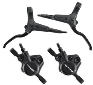 Shimano Tektro hd-m275 hydraulische schijfremset voor + achter 1200/2000 mm zwart