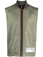 Fay gilet à patch logo - Vert - thumbnail