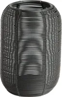 Light & Living theelichthouder metaal bianu 9x13cm zwart