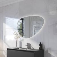 Ben Organic organische spiegel met LED verlichting en anti-condens 100x70cm