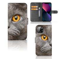 Telefoonhoesje | Met pasjeshouder | Apple iPhone 13 Britse Korthaar