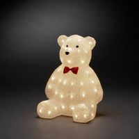 Konstsmide 6246-103 Acryl figuur Energielabel: G (A - G) Teddybeer Warmwit LED Wit - thumbnail