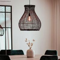Hanglamp zwart &apos;Seagrass&apos; By Rydens modern E27 fitting modern 490mm