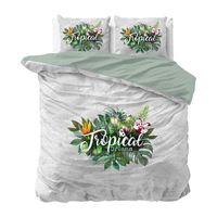 DreamHouse Bedding Tropical Dreams - Groen 2-persoons (200 x 220 cm + 2 kussenslopen) Dekbedovertrek - thumbnail