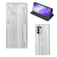 OPPO Find X3 Lite Book | Wallet Case | White Wood
