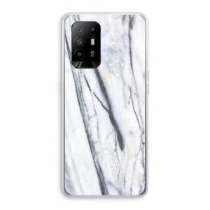 Gestreepte marmer: Oppo A94 5G Transparant Hoesje