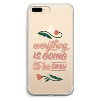 Optimistic flower girl: iPhone 7 Plus Transparant Hoesje