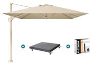 Platinum Challenger Premium T1 4x3 m - Champagne Sandstone met Modena voet en hoes Platinum Challenger Premium T1 4x3 m - Champagne Sandstone met Modena voet en hoes