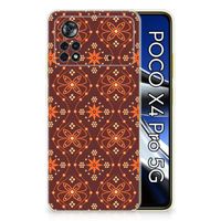 Xiaomi Poco X4 Pro 5G TPU bumper Batik Brown - thumbnail