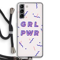 GRL PWR: Samsung Galaxy S21 Transparant Hoesje met koord