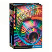 Clementoni legpuzzel compact colorboom trap, 500st.