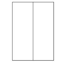 A4 etiketten 105 x 297 mm wit 100 vel Sorex