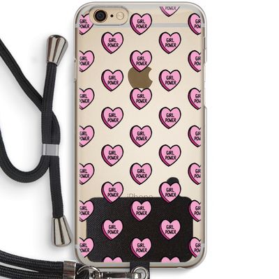 GIRL POWER: iPhone 6 / 6S Transparant Hoesje met koord