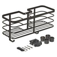 Metaltex doucherek 29x11x15 cm zwart/metaal