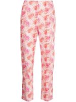 Paule Ka pantalon en coton à imprimé graphique - Rose