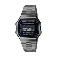 Casio A168WEGG-1BEF Zwart Zilverkleurig (Ø 36 mm) (Ø 38 mm) Heren horloge